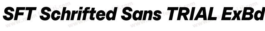 SFT Schrifted Sans TRIAL ExBd Comp字体转换